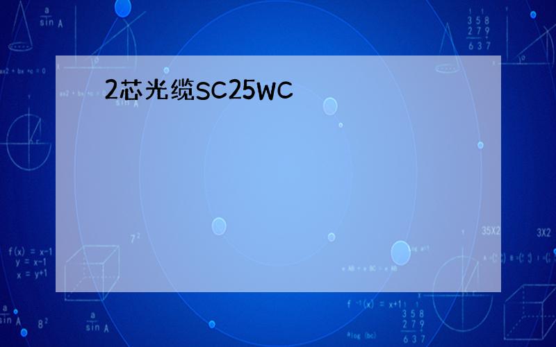 2芯光缆SC25WC