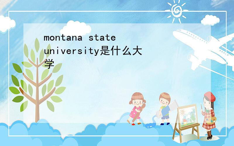 montana state university是什么大学