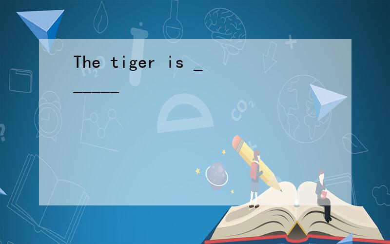 The tiger is ______