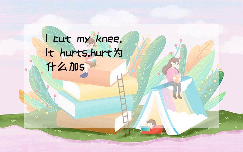 I cut my knee.It hurts.hurt为什么加s