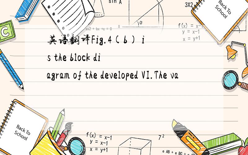 英语翻译Fig.4(b) is the block diagram of the developed VI.The va