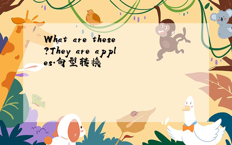 What are these?They are apples.句型转换