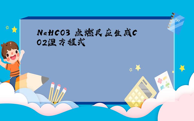 NaHCO3 点燃反应生成CO2涅方程式
