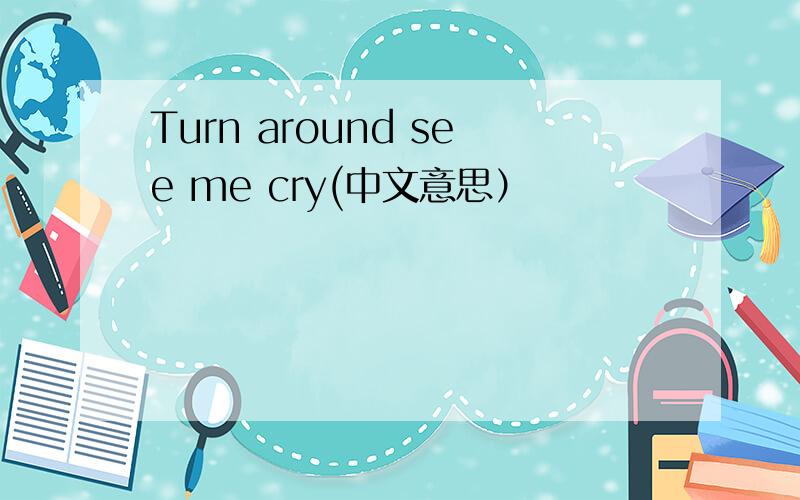 Turn around see me cry(中文意思）