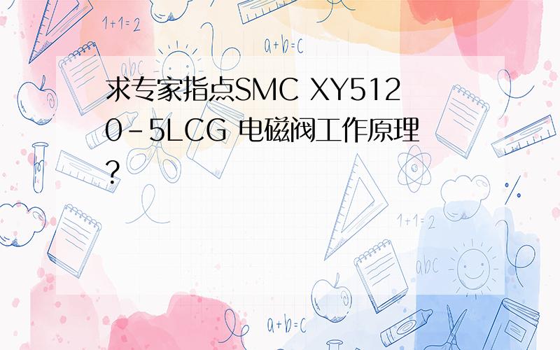 求专家指点SMC XY5120-5LCG 电磁阀工作原理?