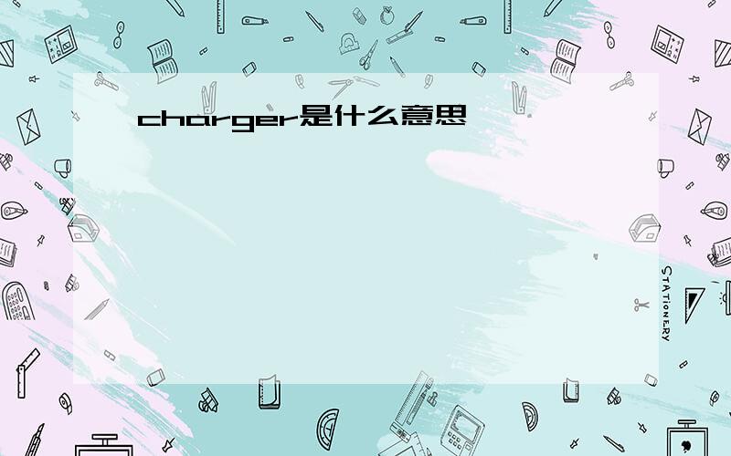 charger是什么意思