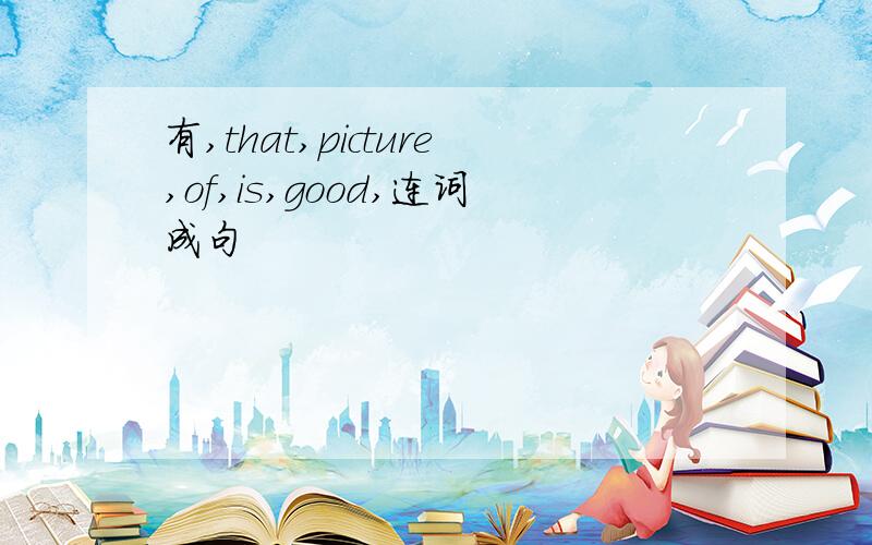 有,that,picture,of,is,good,连词成句