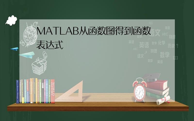 MATLAB从函数图得到函数表达式