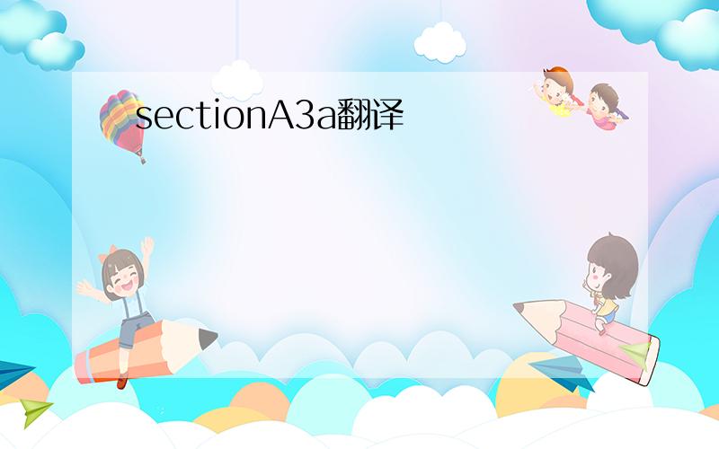 sectionA3a翻译