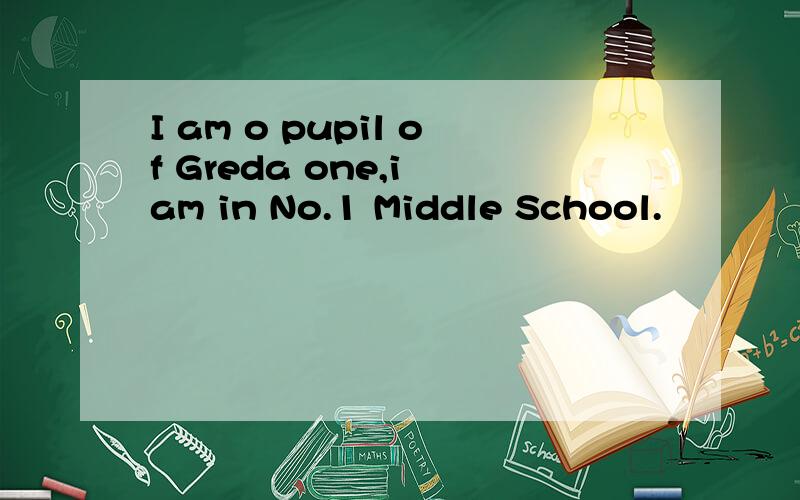 I am o pupil of Greda one,i am in No.1 Middle School.