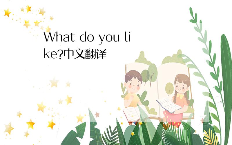 What do you like?中文翻译